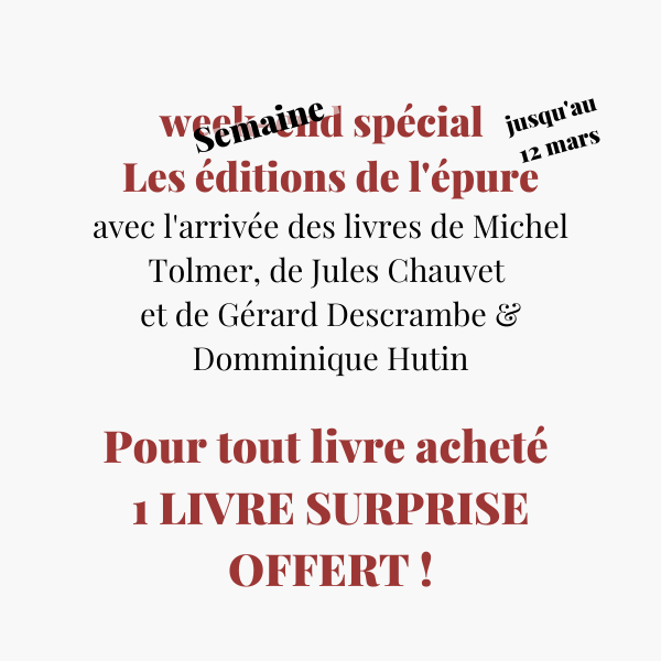 Évènement arrivée des Éditions de l'épure