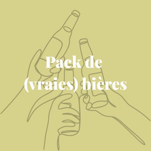Le pack de (vraies) bières